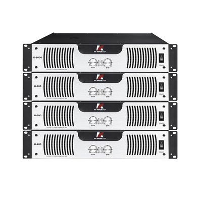 D Series Standard 2U Audio Power Amplifier 8Ω สเตรีโอ พลังงานประเภท D