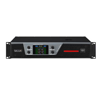 Anti Interference 4 Channel Pro Audio Amplifier 220 วอลต์ AC 50 Hz เครื่องขยายเสียง